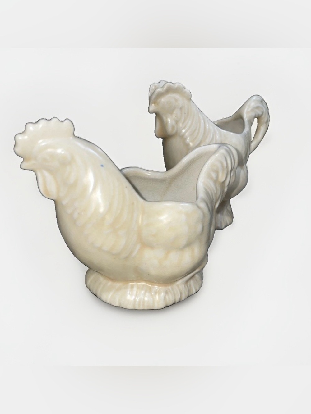 ROYAL WINTON CREAMER & OPEN SUGAR BOWL - LUSTRE WARE - SEASHELL SHELL - ENGLAND